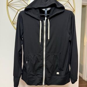Vuori Performance Hoodie 2.0 Black Heather Women’s Size XL